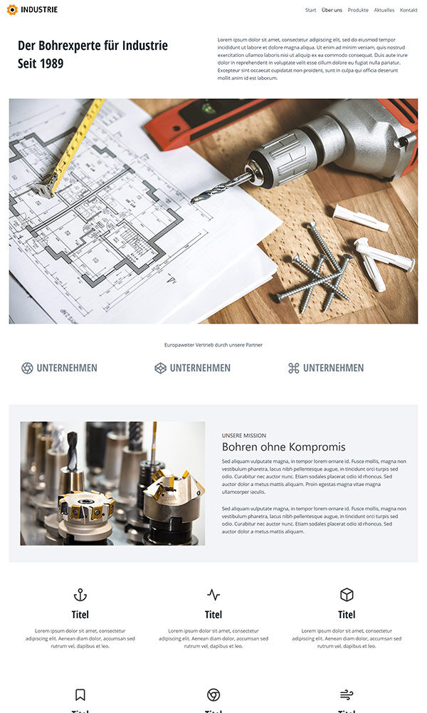 Firmastart Industrie Website ueber uns