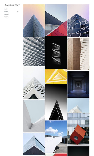 Firmastart-Artchitekt Galerie website-Vorlage